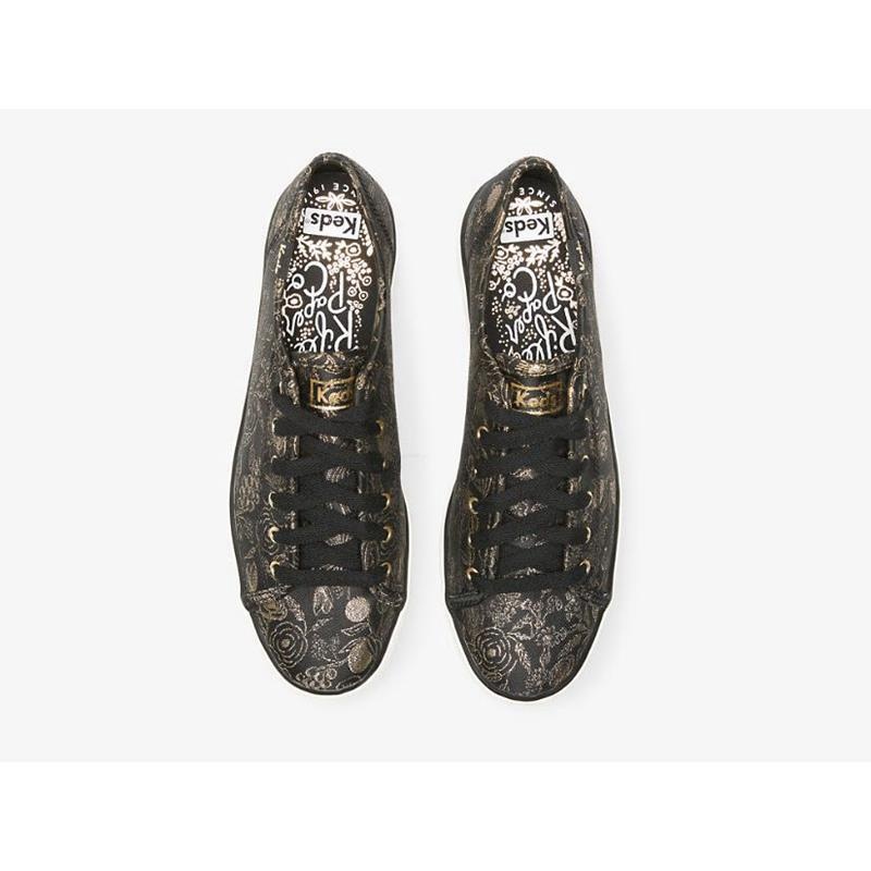 Keds x Rifle Paper Co. Triple Kick Colette Jacquard Naisten Platform Sneakers Mustat | XVIO89734