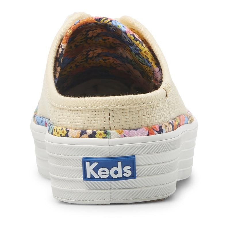 Keds x Rifle Paper Co. Triple Kick Mule Raffia Naisten Prints Lightyellow | JYRL03286