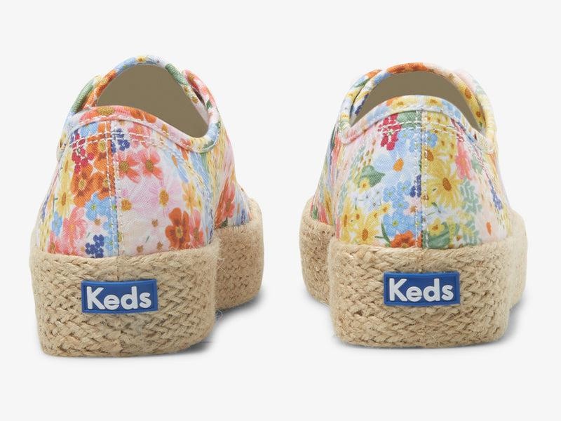 Keds x Rifle Paper Co. Triple Kick Naisten Prints White/Multicolor | MKIX41638