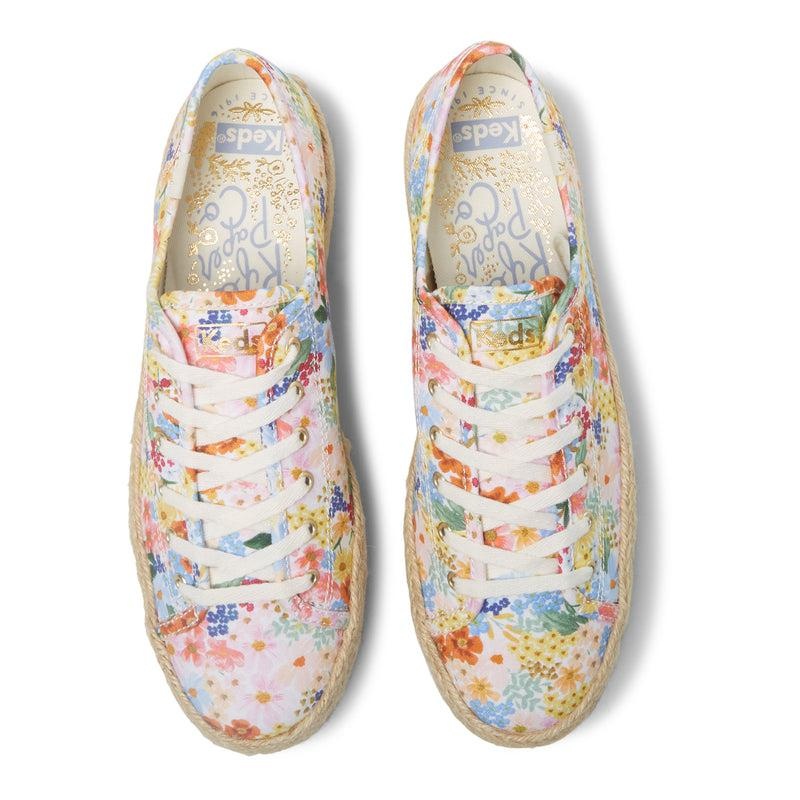 Keds x Rifle Paper Co. Triple Kick Naisten Prints White/Multicolor | MKIX41638