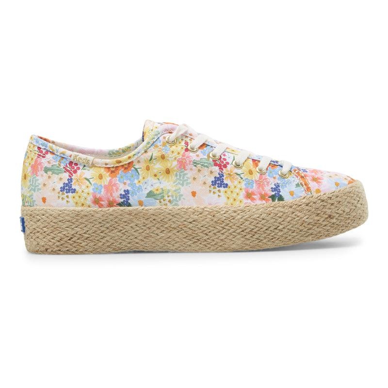 Keds x Rifle Paper Co. Triple Kick Naisten Prints White/Multicolor | MKIX41638