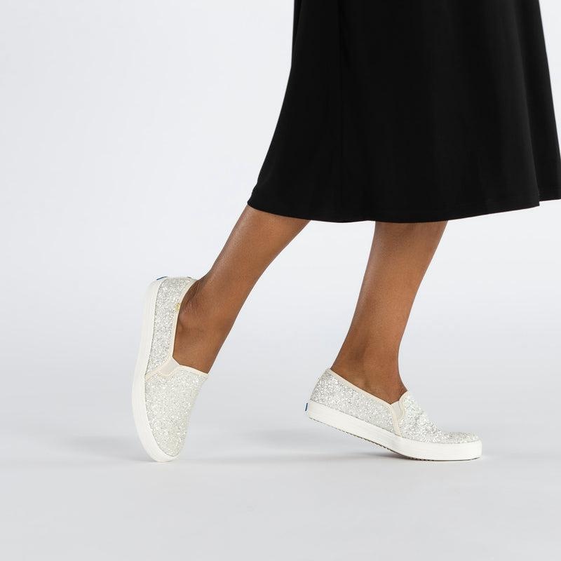 Keds x kate spade Double Decker Naisten Canvas Kerma Valkoinen | JNQS69175