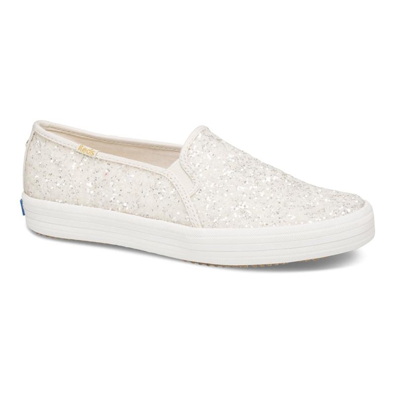 Keds x kate spade Double Decker Naisten Canvas Kerma Valkoinen | JNQS69175