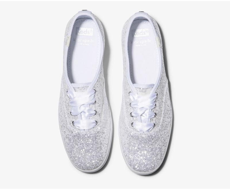 Keds x kate spade new york Champion Glitter Naisten Canvas Valkoinen | ZIMP36149