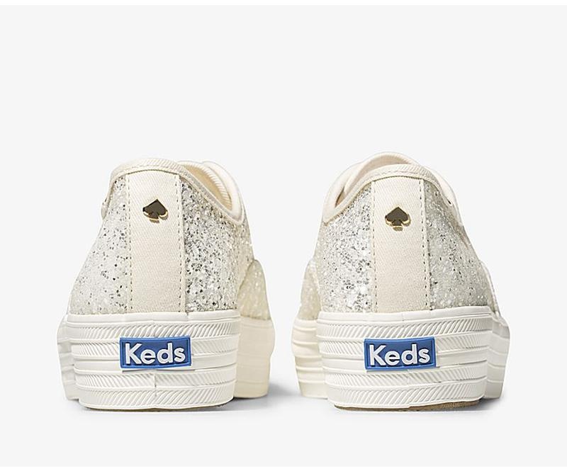 Keds x kate spade new york Triple Naisten Platform Sneakers Kerma Valkoinen | UROE12963